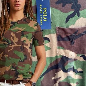 Authentic Polo Ralph Lauren Camo Pocket Tee